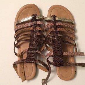 Y2K Classified Gladiator Sandals